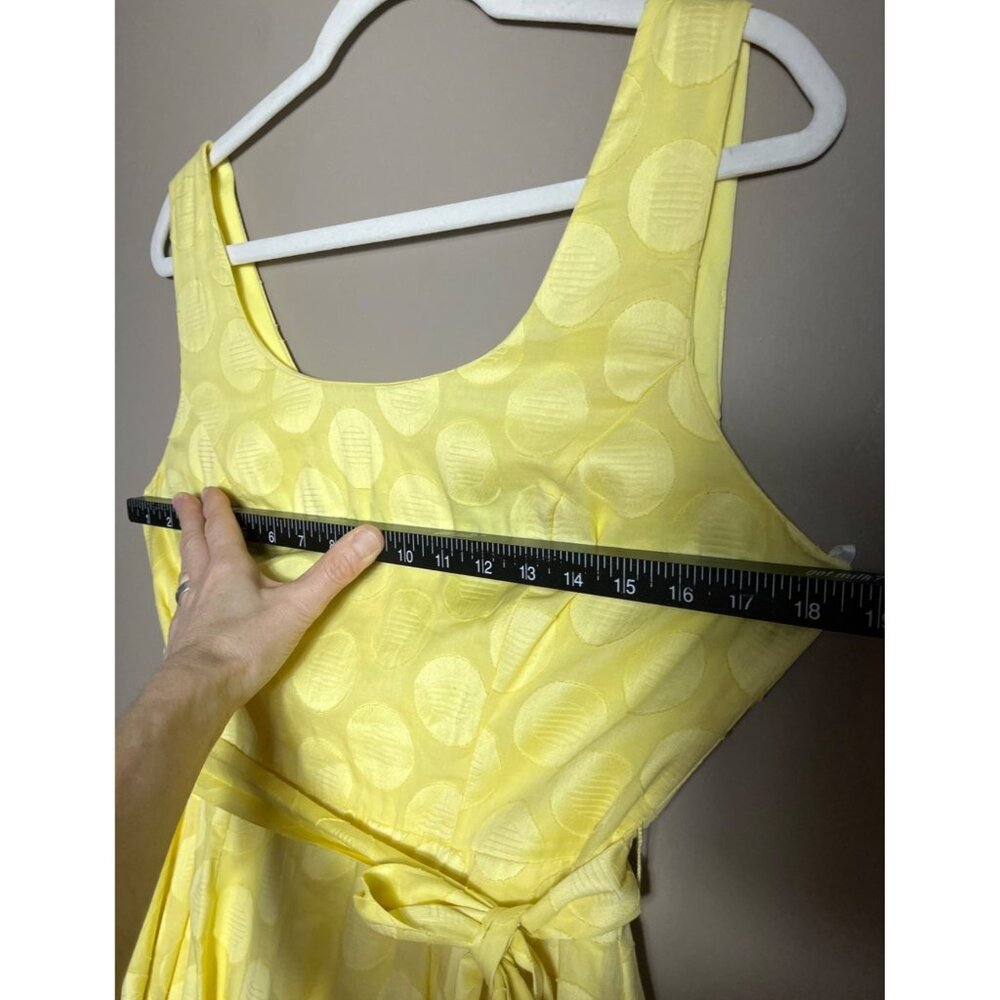 Retro Dress Yellow Fit Flare 50s Midi Full Skirt Nostalgia Party Wedding Women 4 - Picture 5 of 13